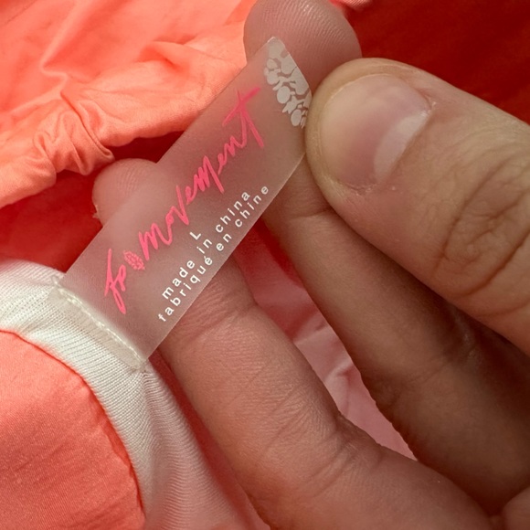 FREE PEOPLE MOVEMENT "The Way Home" Running Shorts in Papaya women’s size Large - Picture 5 of 5